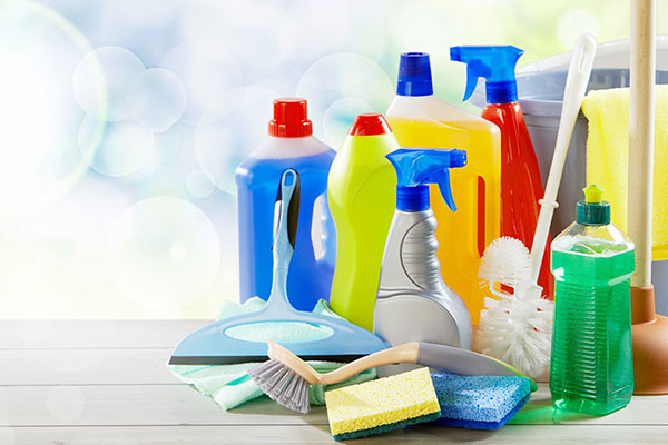 cleaning products restocking